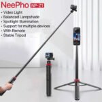 Trépied Vlog Pliable Extensible NeePho NP-Z1 avec Télécommande