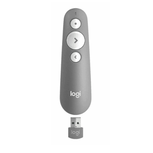 2-3-8 LOGITECH R500s Laser Pointer Presentation Remote Gris - Image 1
