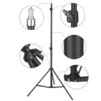 Trépied Lumière Studio Photo 2m — Support Réglable pour Ring Light, Softbox et Réflecteur - Image 2