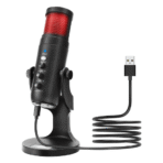 Microphone à condensateur USB Jmary PW9 avec éclairage RGB - Image 3