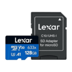 Lexar 128GB Micro SD Card SDHC UHS-I High Performance 633x 100MB/s - Image 3