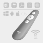 LOGITECH R500s Laser Pointer Presentation Remote Gris - Image 3
