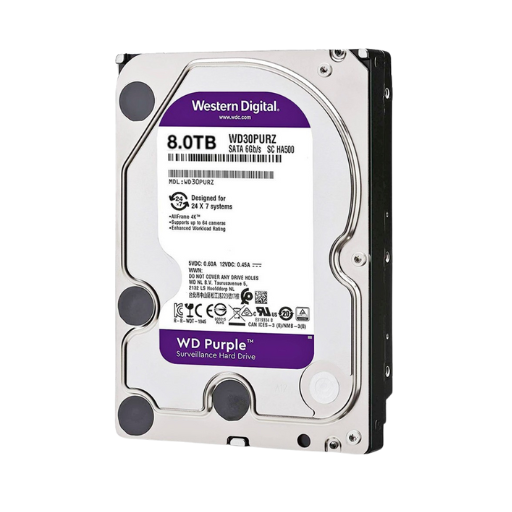 4-5-5 WD 8TB PURPLE Surveillance bureau HDD Interne 3.5″ - Image 1