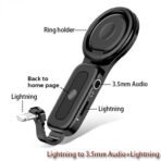 Adaptateur Lightning vers Jack 3.5mm + Charge - JH-35LY avec Support Anneau - Image 5