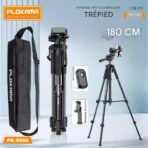 Trépied PLOKAMA PK-9990 Premium 180 cm – Aluminium, Réglable, avec Télécommande Bluetooth et Housse de Transport