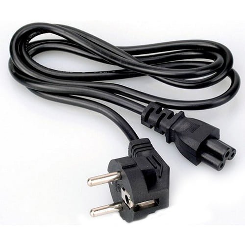 CABLE-3PIN-1 CÂBLE D’ALIMENTATION 3 PIN TREFLE POUR CHARGEUR PC PORTABLE - Image 1