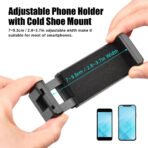 Kit Stabilisateur Vidéo en Forme de C avec Micro, Lumière LED et Support Téléphone - Image 4