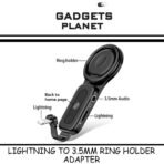 Adaptateur Lightning vers Jack 3.5mm + Charge - JH-35LY avec Support Anneau - Image 7