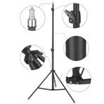 Trépied Lumière Studio Photo 2m — Support Réglable pour Ring Light, Softbox et Réflecteur - Image 11
