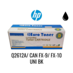 Toner HP Q2612A/ CAN FX-9/ FX-10 UNI BK Noir Compatible Eurotoner
