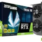 CARTE GRAPHIQUE ZOTAC GAMING RTX 3060 TWIN EDGE 12GB GDDR6, 192 BIT, 1777/15000, HDCP, 3 DP, HDMI, MEDIUM PACK